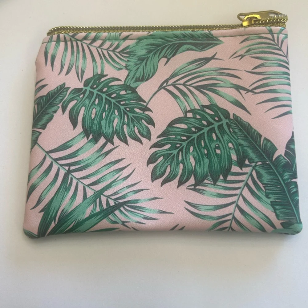 Tropical Pink and Green Pouch